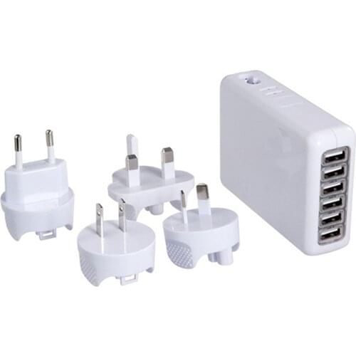 SOONHUA New USB Fast Wall Charger MAINS PLUG ADAPTER FOR MOBILE PHONE X 8 PLUS 7 6 5 IPOD IPAD UK
