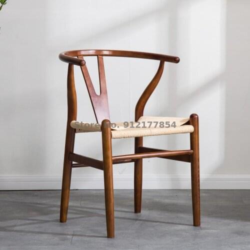 Y Chair Nordic Solid Wood Dining Chair Leisure Solid Wood Chair Stool Back Chair Modern Minimalist Creative Chair Desk Chair
