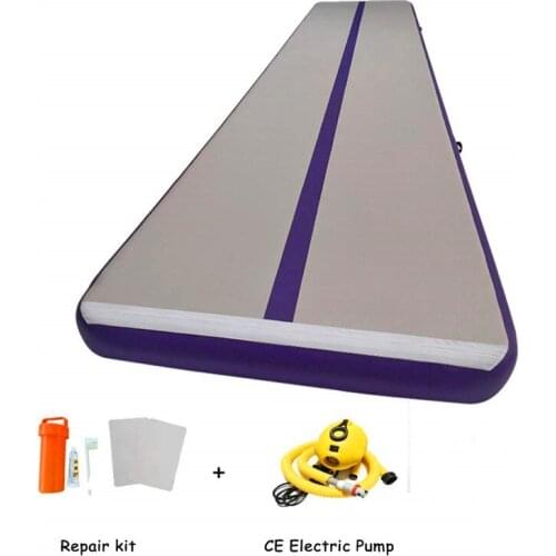Free Shipping 6m,7m,8m Inflatable Air Track Gymnastics Inflatable Air Track Tumbling Mat Gym AirTrack With Air Pump For Sale