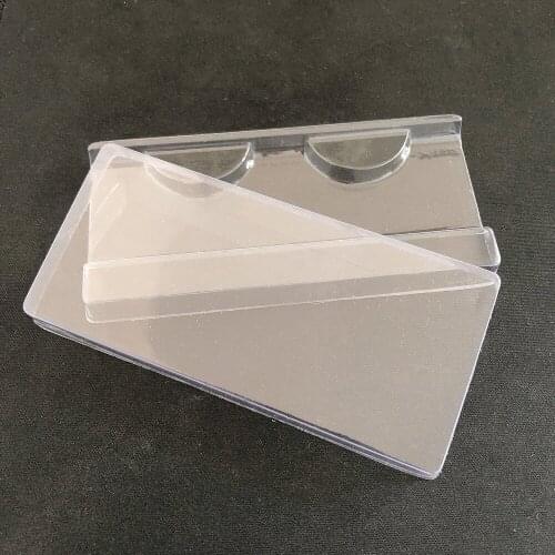 100pcs Wholesale Eyelashes Package Plastic Lashes Trays Transparent Tray 25mm Mink Lash Holder For Eyelash Packaging Box In Bulk