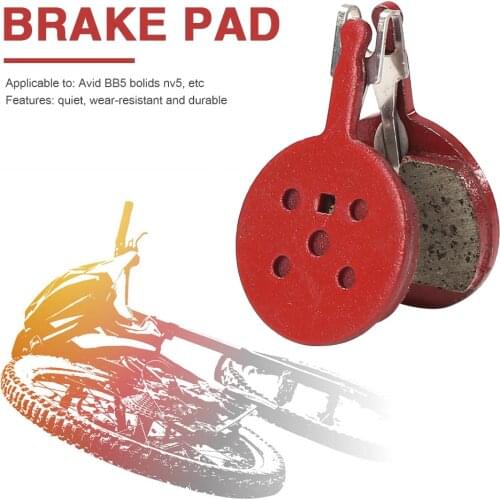 2pcs MTB Bike Brake Pads Semi-Metallic Bicycle Braking Disc for Avid BB5 Metallic Brake Pads Portable Cycling Braking Parts
