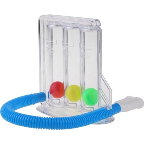 A0ND 3-Ball Deep Breathing Exerciser Capacity Training Device Breath Exercises and Measurements