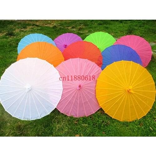 50pcs/lot Free shipping Chinese colored bamboo umbrella China traditional dance color parasol