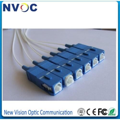 50Pcs/Lot,SC/UPC SM 9/125 SX 1M 0.9mm PVC Jacket,White Color,SCAPC UPC OM1 OM2 62.5/125 50/125 MM 1M Fiber Optic Pigtail Cable