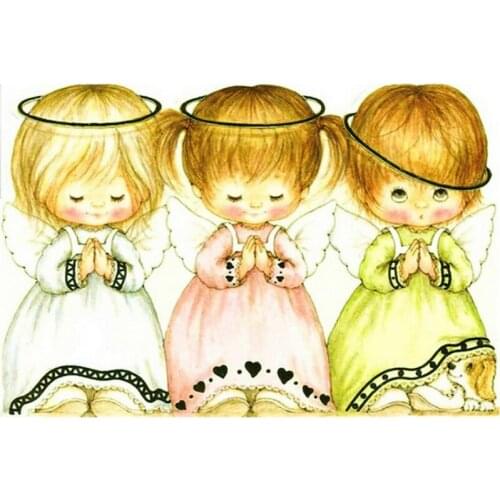 5D DIY Diamond embroidery three lovely angels diamond painting picture diamond mosaic cross stitch the paintings of rhinestone