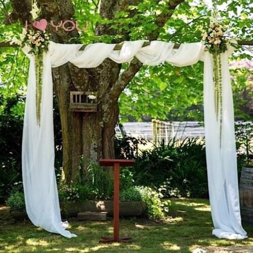 6Mx1.4M Fabric For Wedding Backdrops Party Ceremony Arch Drapery Venue Hanging Decorations Favors Vintage Outdoor Panel Decor