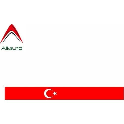Aliauto Personality Creative Car Sticker Styling Accessories Turkey Motorcycle PVC Flag Waterproof Sunscreen Decal,16cm*1cm