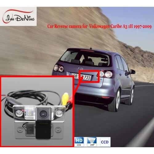 JanDeNing For VW Volkswagen Caribe A3 1H 1997-2009 HD CCD Car RearView Parking Backup Reverse Camera/License Plate Light OEM
