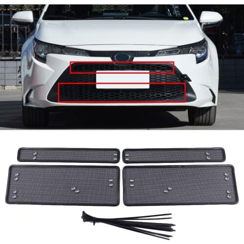 Car Accessories Front Grille Insert Net Anti-insect Dust Garbage Proof Inner Cover Net For TOYOTA Corolla 2019 Insect Grill