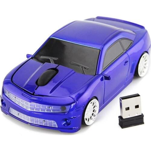 Mini Sports Car Computer Mouse with 2.4Ghz Usb Receiver 3 Buttons Wireless Optical Mause 1600DPI Gaming Mice Kid Gift For Mac