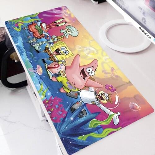 SpongeBobes Computer Gaming Mouse Pad Large Keyboard Gamer Mouse Carpet Big Mause Pad PC Desk Pad Mat Notebook desk mat Mousepad