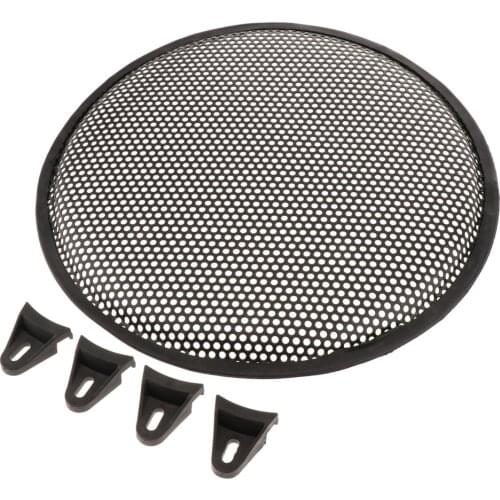 1Pcs Speaker Grills Cover Case with 4Pcs Screws & 4Pcs Fix Bracket for 12 Inches Speaker Mounting Home Audio DIY