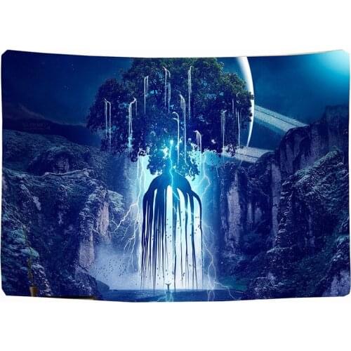 Trippy room decor tapestry psychedelic tree wall hanging tapestry bedroom tapiz pared tela