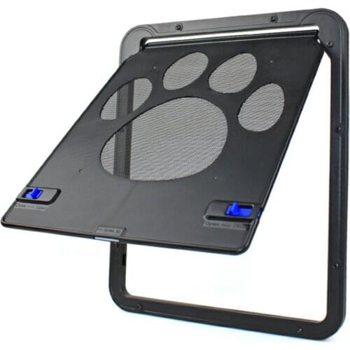 Pet Door Safe Lockable Screen Outdoor Dogs Cats Window Gate Security Flap Gates Pet Tunnel Dog Fence Access Dog Door Cat Flap