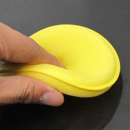 2Pcs Car Vehicle Detailing Care Round Waxing Polishing Applicator Sponge Pad Sponges, Cloths & Brushes