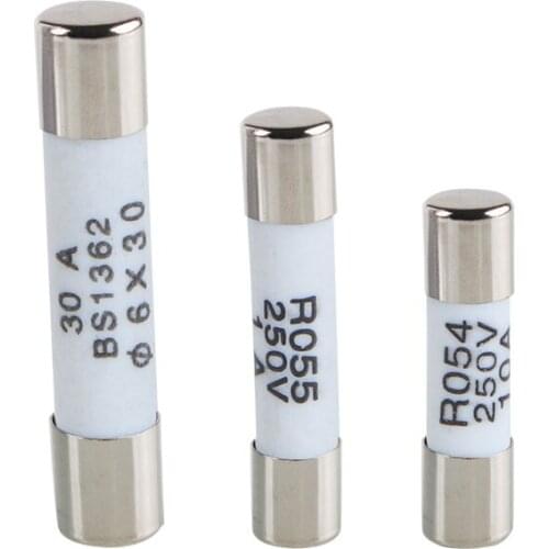 Ceramic Cylindrical fuse tube 1A 2A 3A 4A 5A 6A 8A 10A 16A 250V