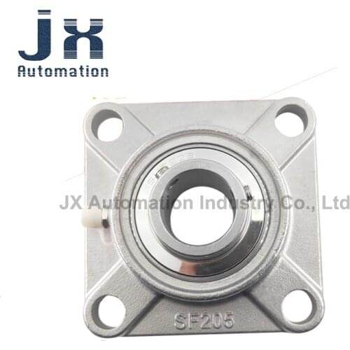 Square Stainless Steel Outer Spherical Bearing with Seat UC203.SF203 SF204 SF205 SF206 SF207