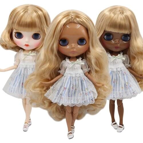 ICY DBS Blyth 1/6 bjd dolls BL3715/2240 30cm customized nude joint body with gold hair for girl gift