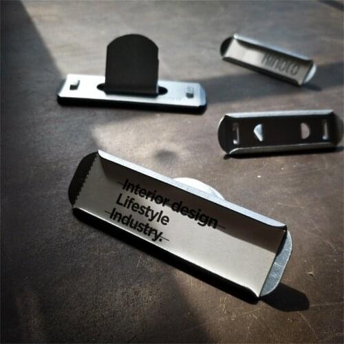 Metal Price Tag Frame Hardware Frame For Drawer Fruniture Price Card Display Galvanized Plate Shelf Accessory Tag Label Clip