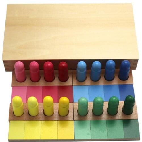 Montessori Building Blocks Color Matching Blocks Game Kids Early Education Toys develop kids' handeye coordination perfect gifts