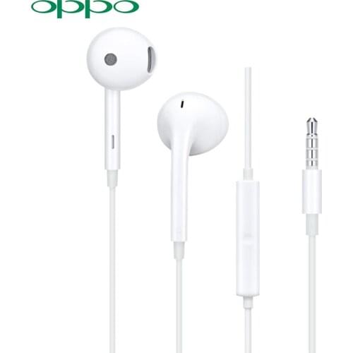 Original OPPO MH135 semi-in-ear earphones with 3.5mm universal interface for sports music Android Huawei Xiaomi