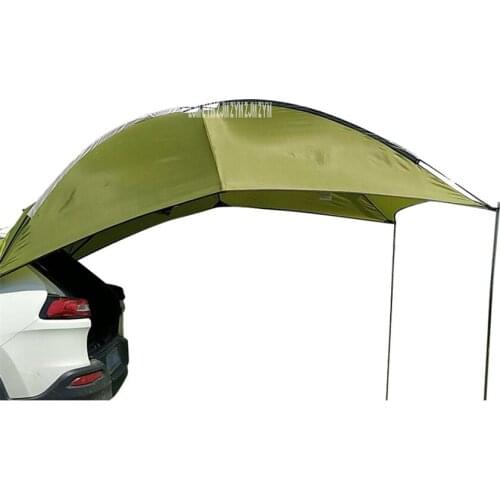 Portable Rear Tent 190T Polyester Cloth 8.5mm Fiberglass Rod Car Side Tent Outdoor Camping Rainproof Car Sunshade Tent Pergola