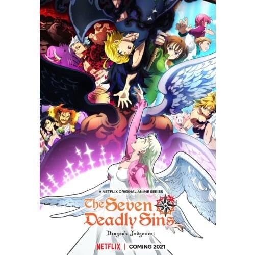 15style Choose The Seven Deadly Sins Season 5 Anime Japan Art Film Print Silk Poster Home Wall Decor 24x36inch