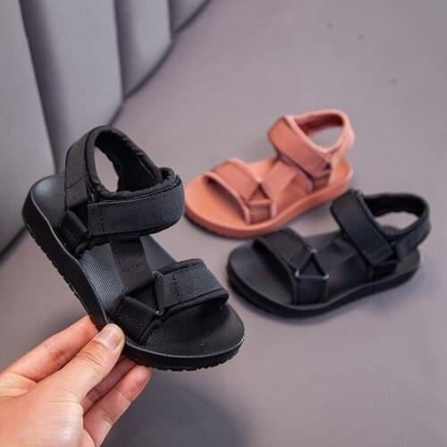2021 New Boys Sandals Kid Sandals Children Shoes Rubber Shoes Breathable Open Toe Casual Boy Girls Soft Flats Non-slip Sandals