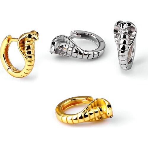 925 Sterling Silver Earring Fashion Cobra Type Ear Ring Artificial Pearl Ear Buckle Simple Metal style Woman Girl Boy Ear Jewelr