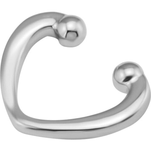 Earring Open Heart Ear Cuff Earrings Sterling-Silver-Jewelry 100% for Women Brincos Oorbellen Pendientes