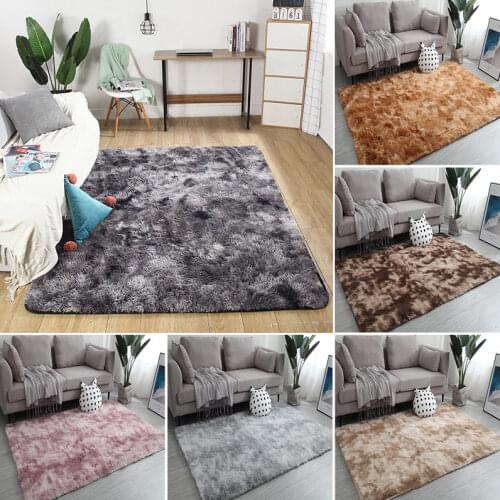 Nordic Lounge Fluffy Non-slip Mixed Dyed carpets for living room Home decoration modern Bedroom Center Carpet Entrance door mat