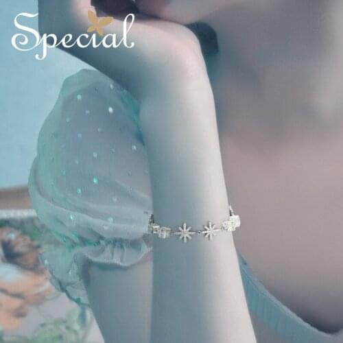 Special Occidental series skin lining hand-made S925 silver chain geometric shape extendable cross chain bracelet bracelet hand