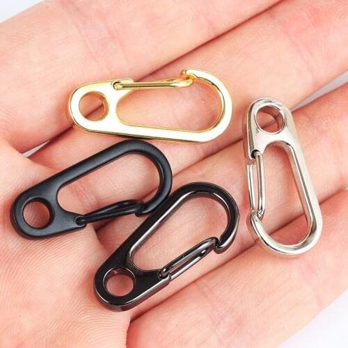 10Pcs/lot Mini Carabiner Camping EDC Survival Climbing Backpack Clasps Keychain Paracord Tactical Gear Hooks Key Chain