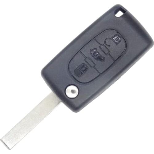 10pcs/lot Replacement Car Key Case Shell For Fiat Scudo 3 Buttons Blade With Groove NO Battery Holder Car Accessories