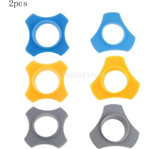 2Pcs Blue/Orange/Gray 4/3 Point Wireless Microphone Protection Ring Mic Slip Holder Roller