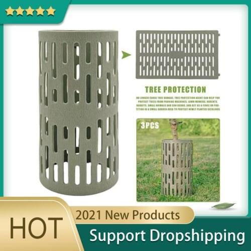 3PCS Plant Tree Trunk Protector Weather-proof Plastic Guard Cover Plant Protection Tools Garden Accessories Plant Grower Hot