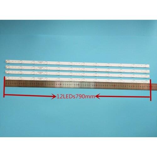 4 pcs 100% new high quality for haier LEVOU Light Bar Backlight For LE40B3000W LED40ME1000 30340012203 LED4012-ZC14-04 (A) 79 CM