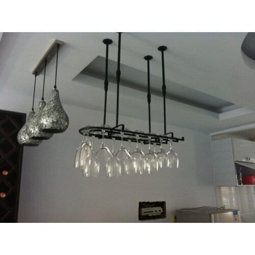 60*25CM Fashion Bar Red Wine Goblet Glass Hanger Holder Hanging Rack Shelf bar goblet holders Wine Goblet Glass Hanger Holder