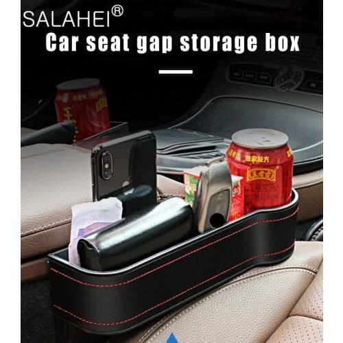Car Storage Box Car Seat Crevice Plastic Cup Phone Holder Organizer Reserved Design Universal Auto Multi-function Accessories