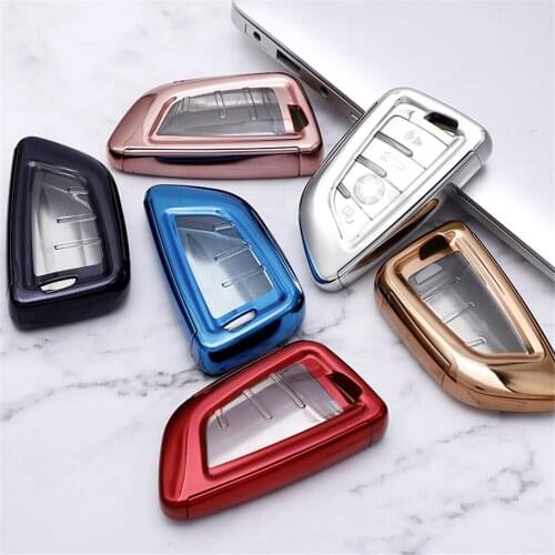360° Protection TPU Car Key Case For BMW Key Cover Anti-wear Transparent Key Shell For BMW X1 X3 X4 X5 X6 X7 E90 E60 E36 E93 F15
