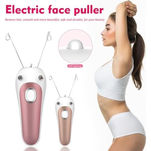 Women Electric Epilator Body Facial Hair Removal Defeatherer Cotton Thread Depilator Lady Shaver Face Hair Remover Beauty Tools