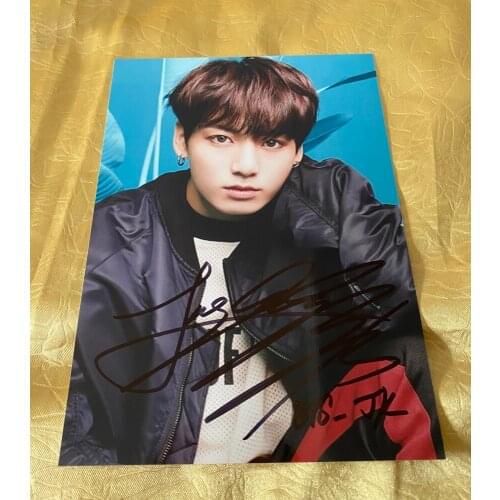 MAP OF THE SOUL V SUGA JIN JIMIN Jung Kook RM J-HOPE Autographed Photo 5*7 K-POP GIFTS COLLECTION 082021A