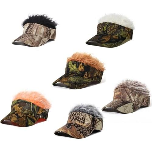 L5YA Creative Fake Hair Peaked Adjustable Wig Hat All-match Hat Street Fashion Creative Personality for Women& Men