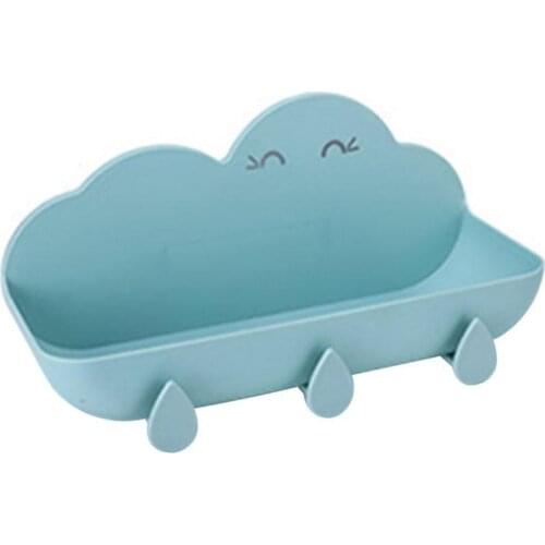 Cloud Shaped Kitchen Bathroom Wall Mount Shelf Storage Rack Holder Organizer