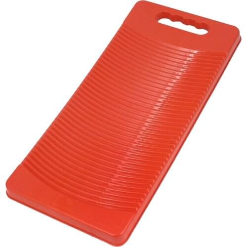 New Plastic Rectangle Washboard Wash Clothes Board 50cm long red, green, blue random