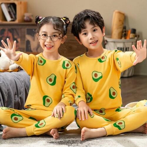 Toddler Baby Clothes Suit Long Sleeve Cotton Tops+pants Pajamas Sleepwear Outfits Baby Boys Girls Pyjamas Kids Nightwear Sets