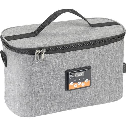 Portable Baby Bottle Bag Constant Temperature Heater Large Capacity Car Milk Bottle Warmer Hanging Carrying Strap Buckle DC 12V