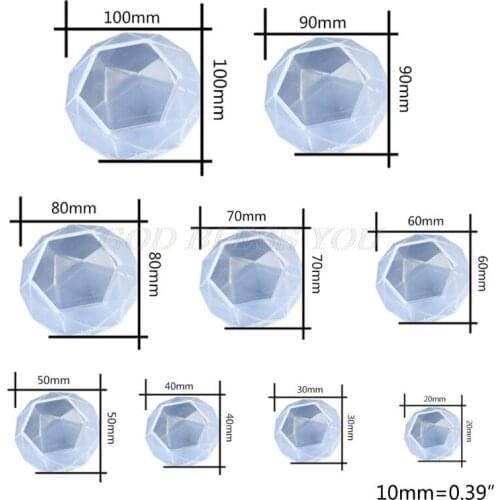 Crystal Epoxy Resin Mold Diamond Pendant Casting Mould Handmade DIY Crafts Ornaments Making Tools Drop Shipping