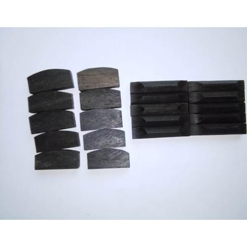 10 Sets Ebony Violin Saddles and nuts