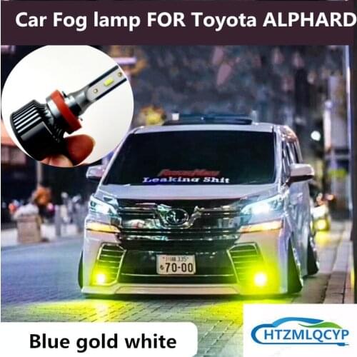 Car Fog lamp LED FOR Toyota ALPHARD AH10 AH20 AH30 front fog lamp modification 12V 6000K 30W